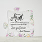 Aunt Acrylic Puzzle Plaque