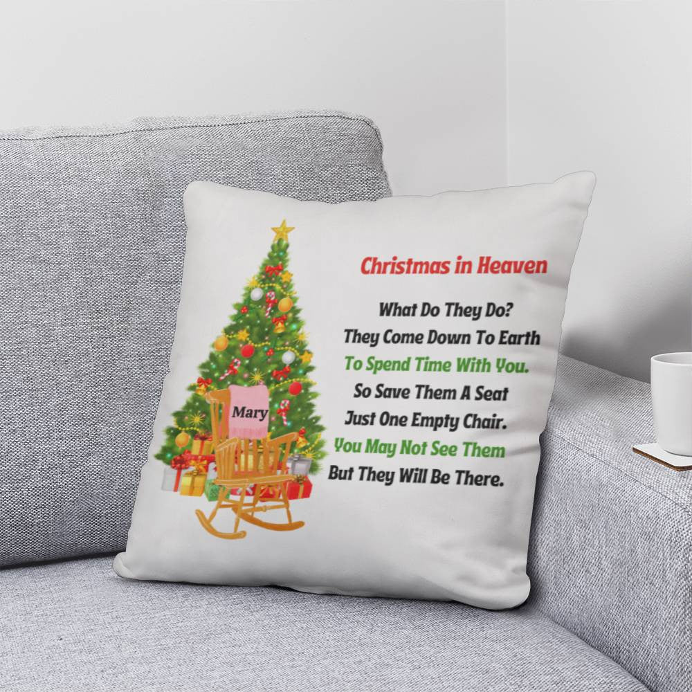 Christmas in Heaven Memorial Pillow-[product type]