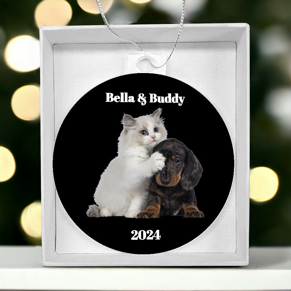 Personalized Pet Photo Charistmas Ornament-[Heartfelt Family Gift]