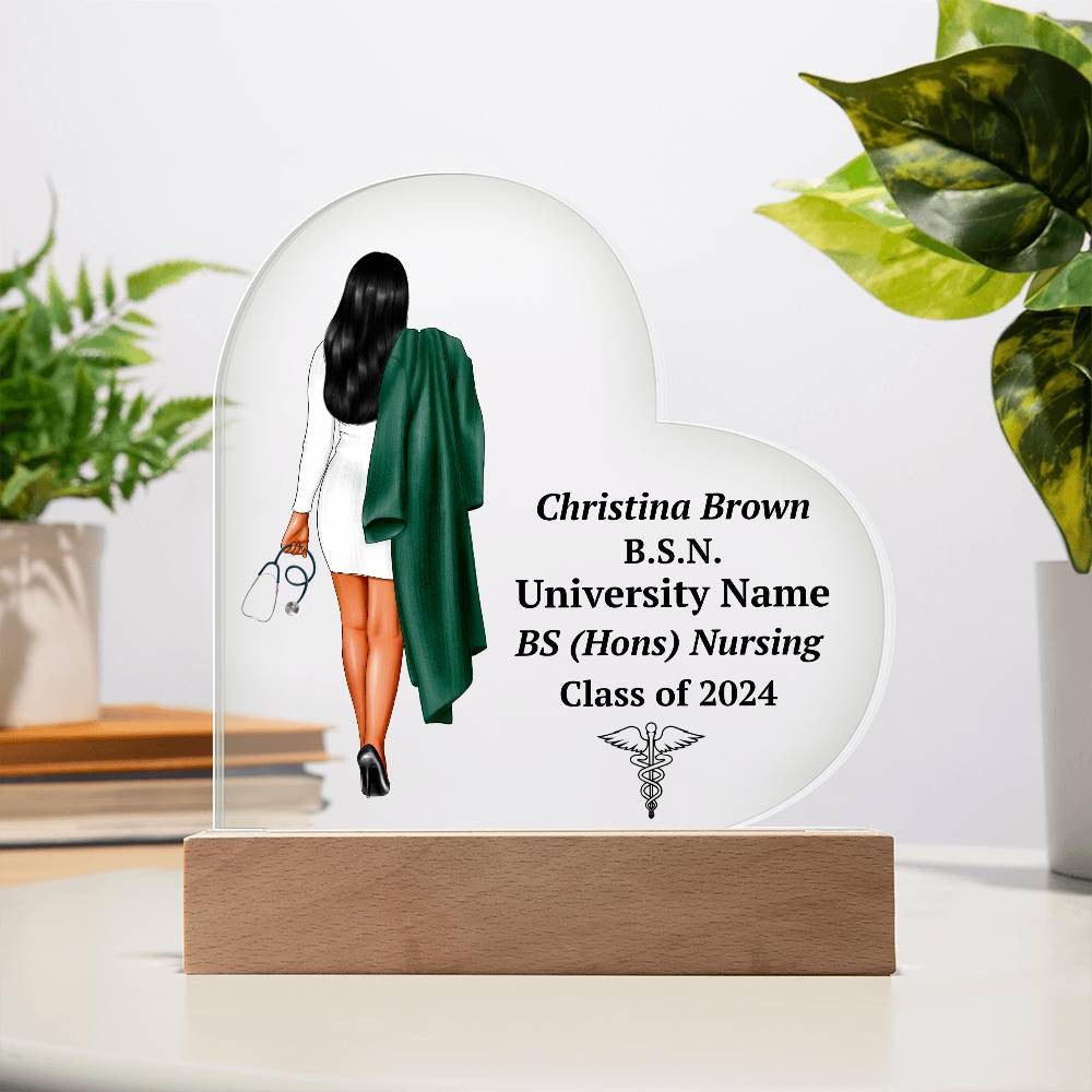 Personalized Nursing Graduation LED Plaque Gift-[product type]