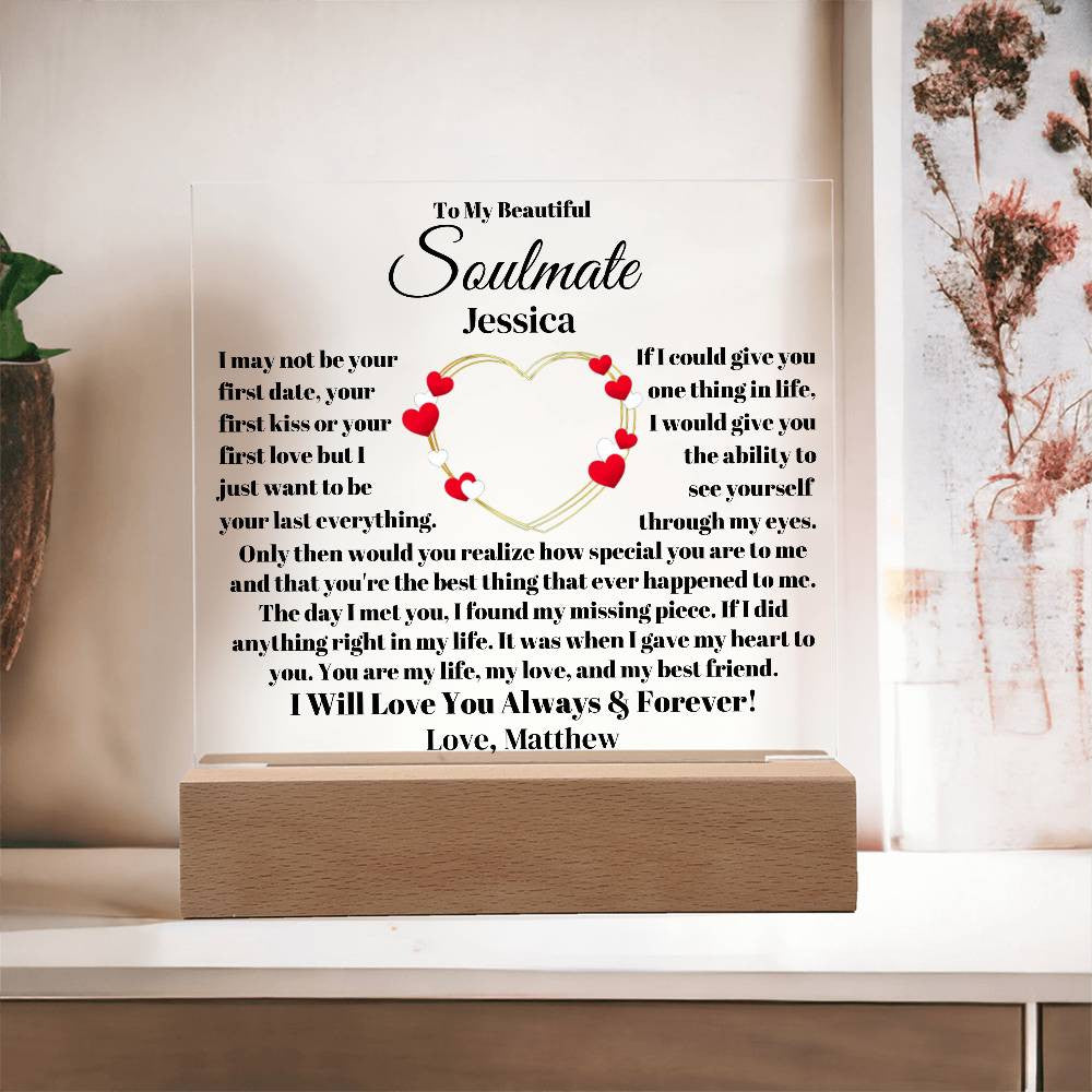 Personalized Soulmate Plaque-[Heartfelt Family Gift]