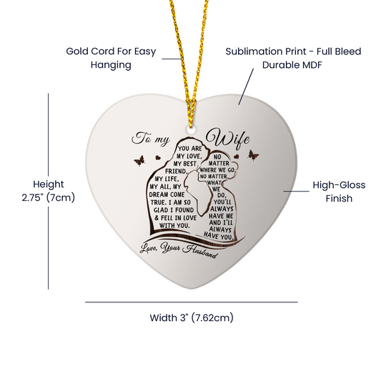 Wife Gloss heart Ornament