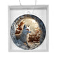 Wolf Acrylic Christmas Ornament