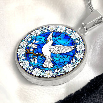 Dove Pendant Necklace-[Heartfelt Family Gift]