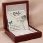 Dad Memorial Necklace Angel Wing Charm-[product type]