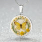 Butterfly and Daffodil Necklace-[product type]