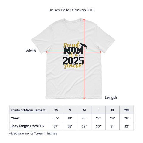 Proud Mom of a 2025 Graduate  T-Shirt