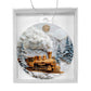 Gold Train Acrylic Christmas Ornament-[Heartfelt Family Gift]