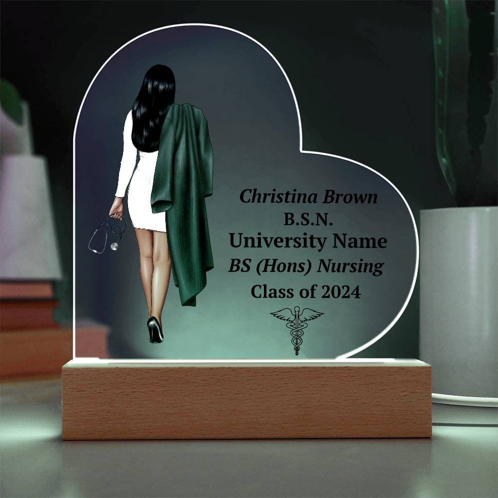 Personalized Nursing Graduation LED Plaque Gift-[product type]