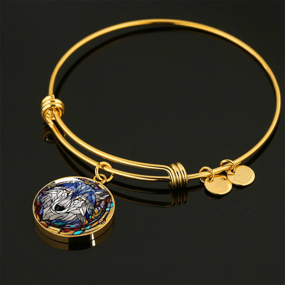 Wolf Necklace or Bangle Charm Bracelet-[product type]