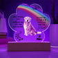 Dog Memorial Acrylic Paw Print Plaque-[product type]