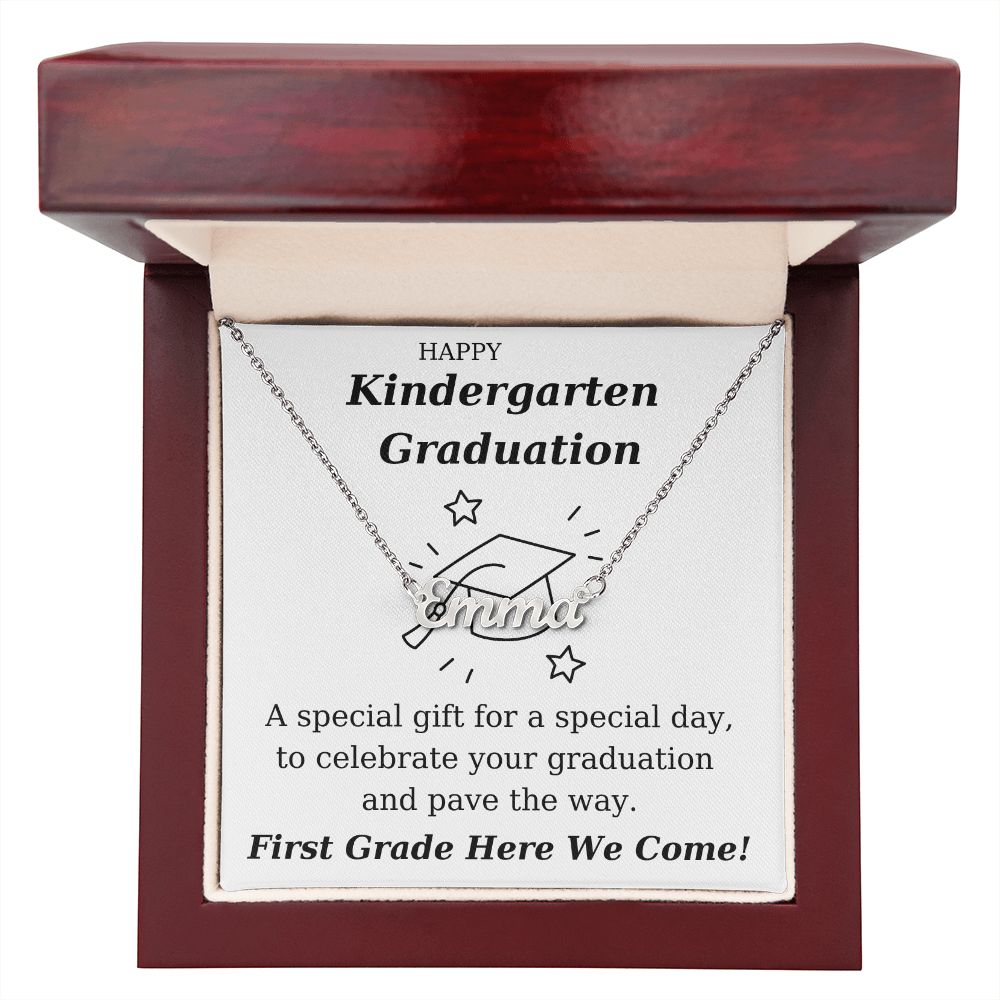 Kindergarten Graduation - Custom Personalized Name Necklace Gift-FashionFinds4U