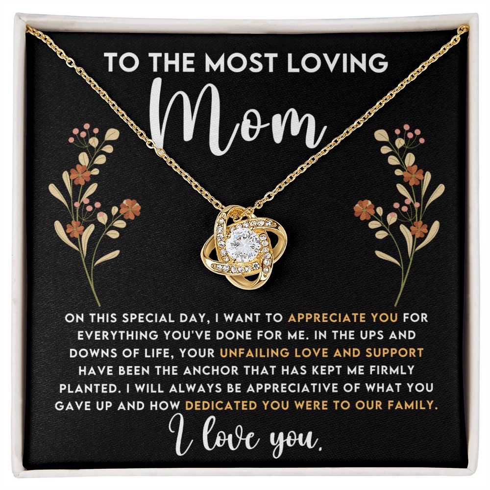 Loving Mom Love Knot Necklace-[Heartfelt Family Gift]