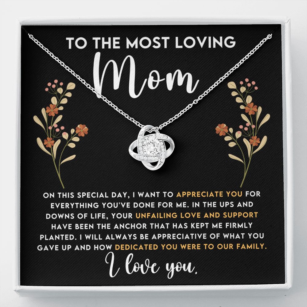 Loving Mom Love Knot Necklace-[Heartfelt Family Gift]