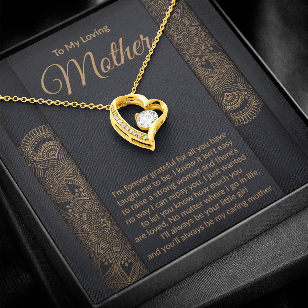 Loving Mother Heart Pendant Necklace-FashionFinds4U