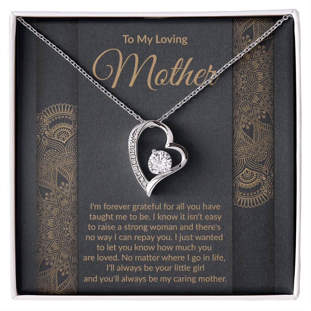 Loving Mother Heart Pendant Necklace-FashionFinds4U