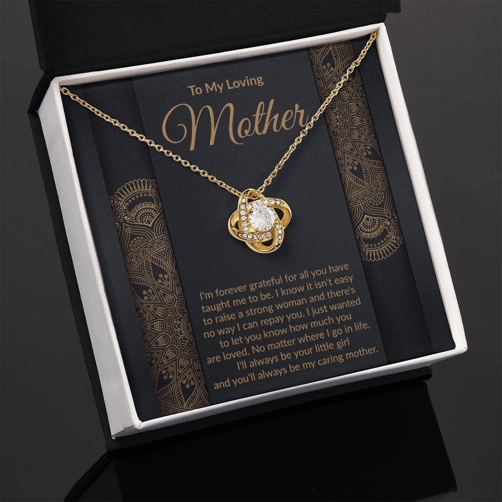 Loving Mother Love Knot Pendant Necklace Gift-FashionFinds4U