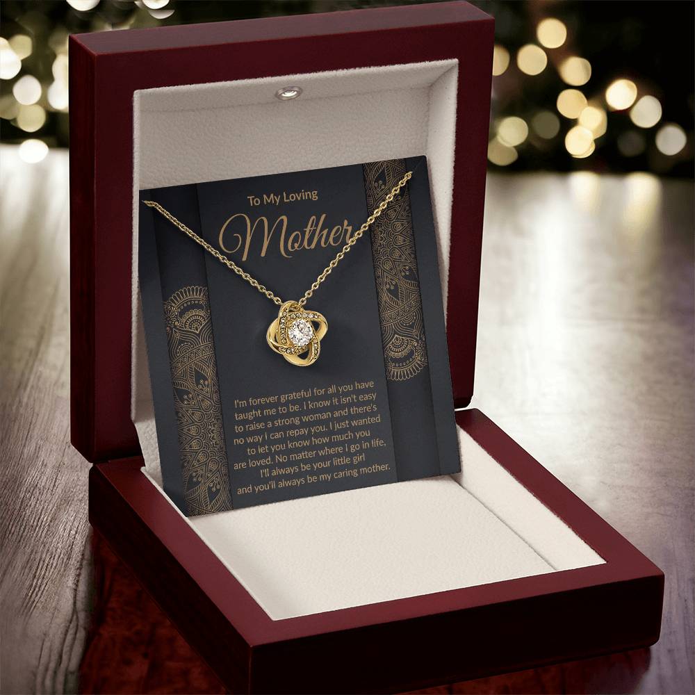 Loving Mother Love Knot Pendant Necklace Gift-FashionFinds4U