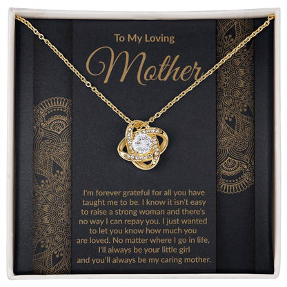 Loving Mother Love Knot Pendant Necklace Gift-FashionFinds4U