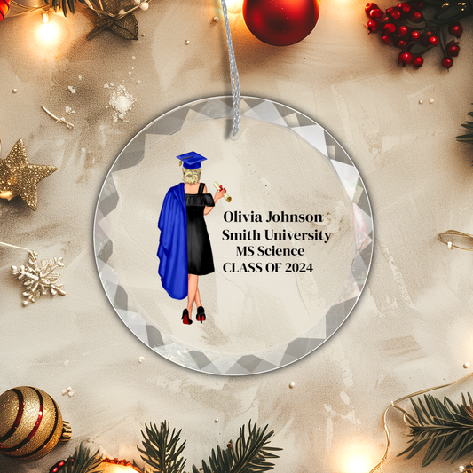 Graduation Christmas Ornament With Gift Box