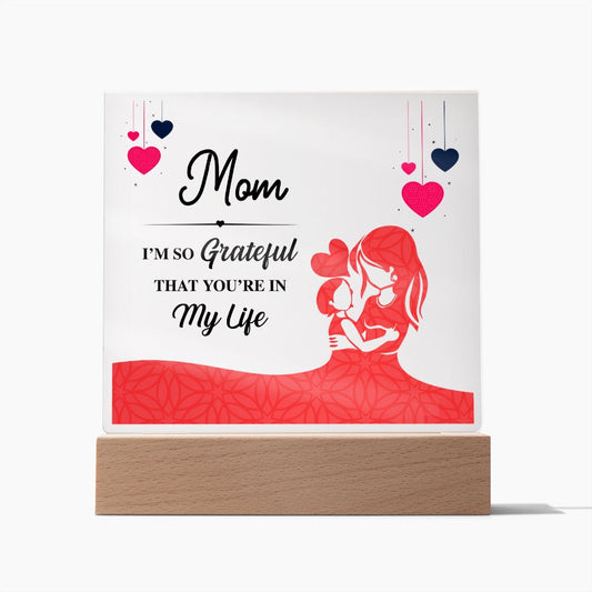 Mom Grateful Lighted RGB Acrylic Square-FashionFinds4U