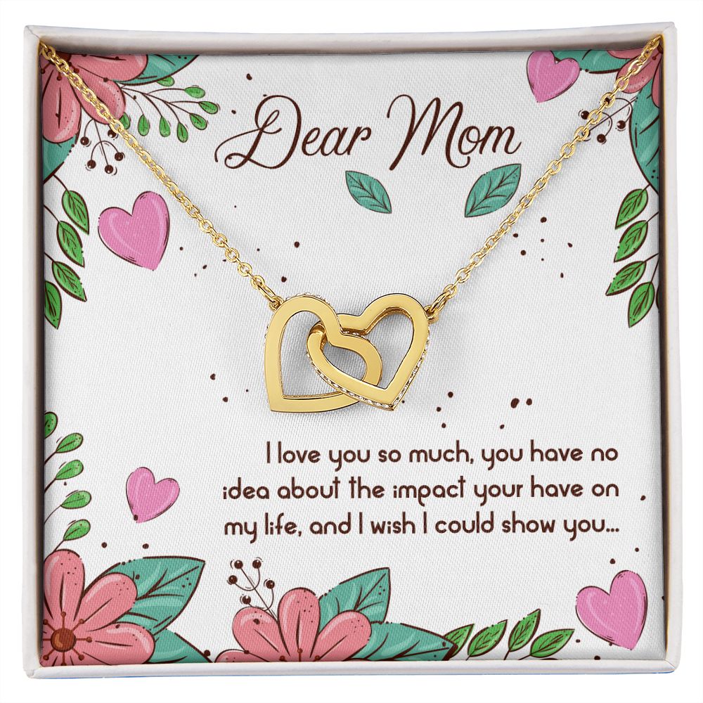 Mom I Love You So Much Interlocking Hearts Necklace-FashionFinds4U