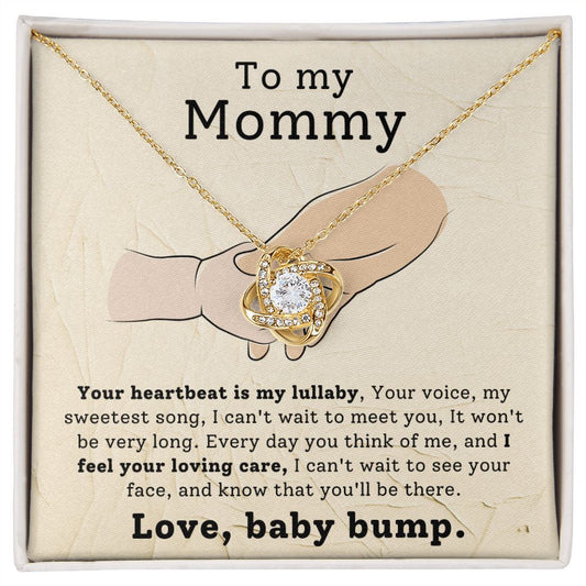 Mom To Be Pregnancy Gift Love Knot Necklace-FashionFinds4U