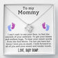 Mommy To Be Pregnancy Gift Love Knot Necklace-FashionFinds4U