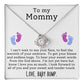 Mommy To Be Pregnancy Gift Love Knot Necklace-FashionFinds4U