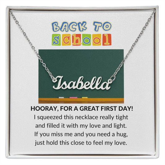 Personalized Back to School Name Necklace-FashionFinds4U