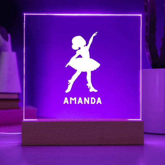 Personalized Ballerina Kid's Night Light