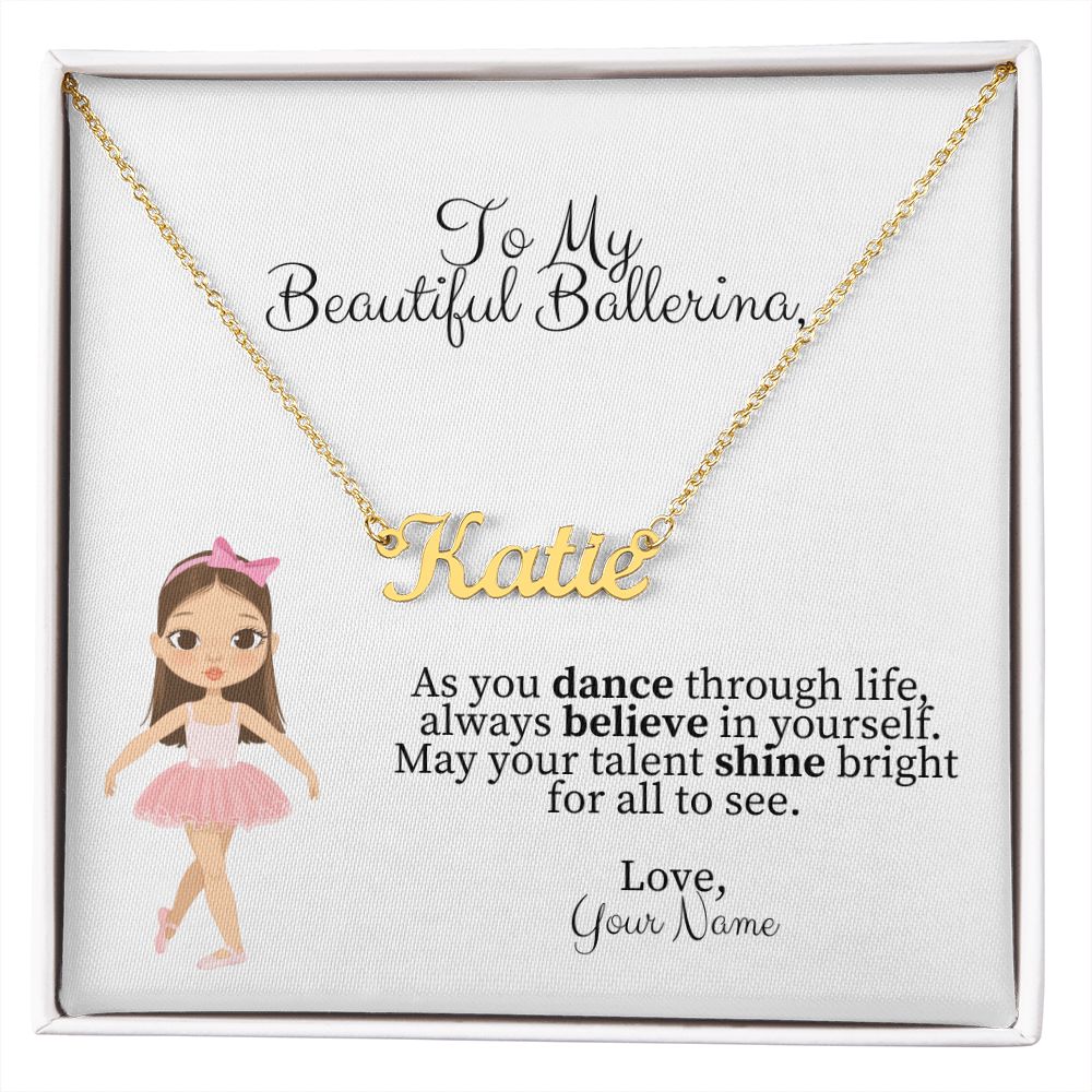 Personalized Dance Name Necklace-FashionFinds4U