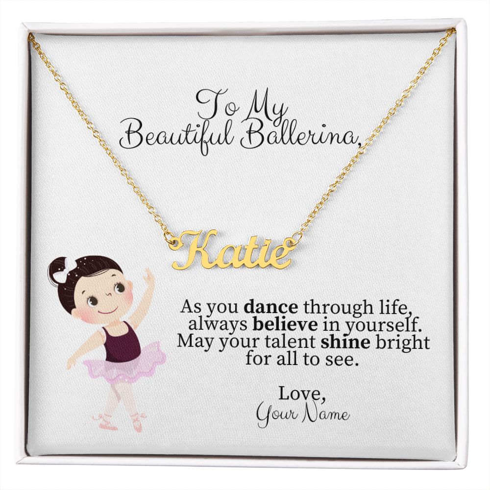 Personalized Dance Name Necklace-FashionFinds4U