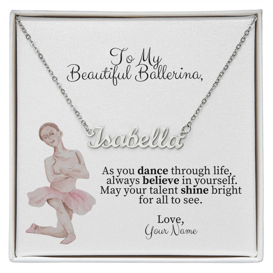 Personalized Dance Name Necklace-FashionFinds4U