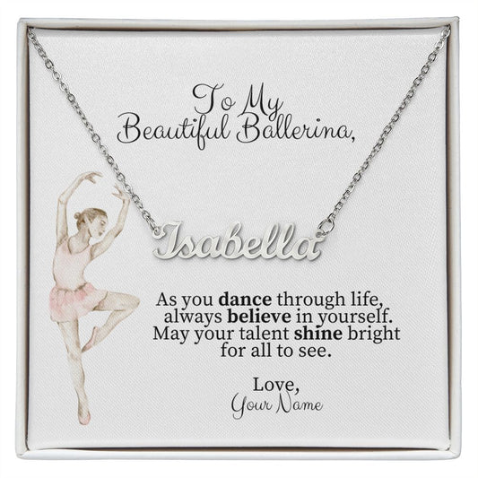 Personalized Dance Name Necklace-FashionFinds4U