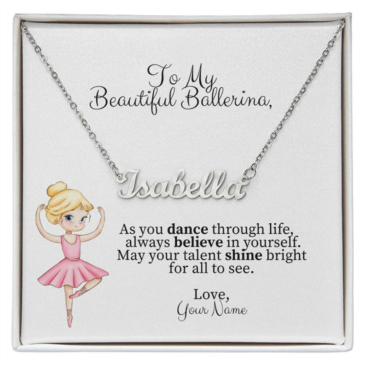 Personalized Dance Name Necklace-FashionFinds4U