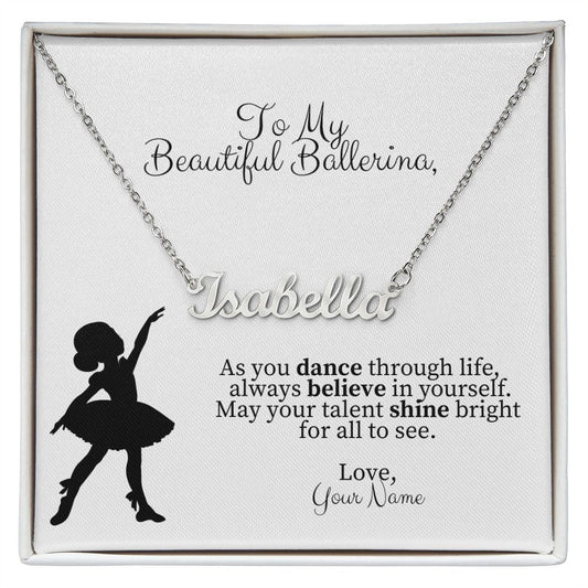 Personalized Dance Name Necklace-FashionFinds4U