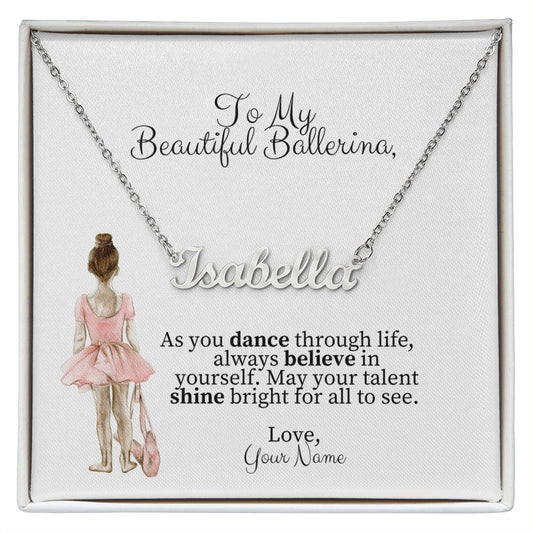 Personalized Dance Name Necklace-FashionFinds4U