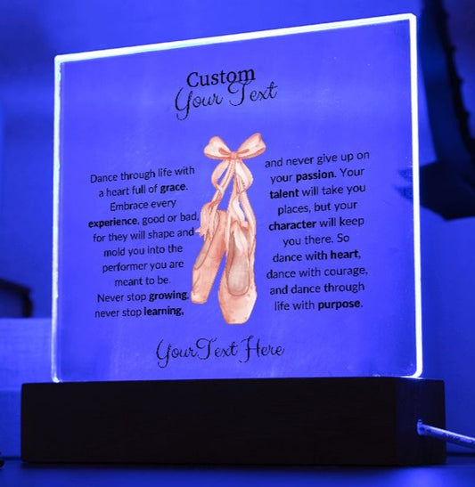 Personalized Dancer Lighted Acrylic Plaque For Ballet Dance-FashionFinds4U