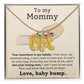 Pregnancy Gift - Baby Feet Engraved Birthstone Necklace For Mommy to Be-[Heartfelt Family Gift]