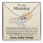 Pregnancy Gift - Baby Feet Engraved Birthstone Necklace For Mommy to Be-[Heartfelt Family Gift]