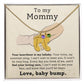 Pregnancy Gift - Baby Feet Engraved Birthstone Necklace For Mommy to Be-[Heartfelt Family Gift]