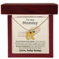 Pregnancy Gift - Baby Feet Engraved Birthstone Necklace For Mommy to Be-[Heartfelt Family Gift]