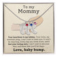 Pregnancy Gift - Baby Feet Engraved Birthstone Necklace For Mommy to Be-[Heartfelt Family Gift]