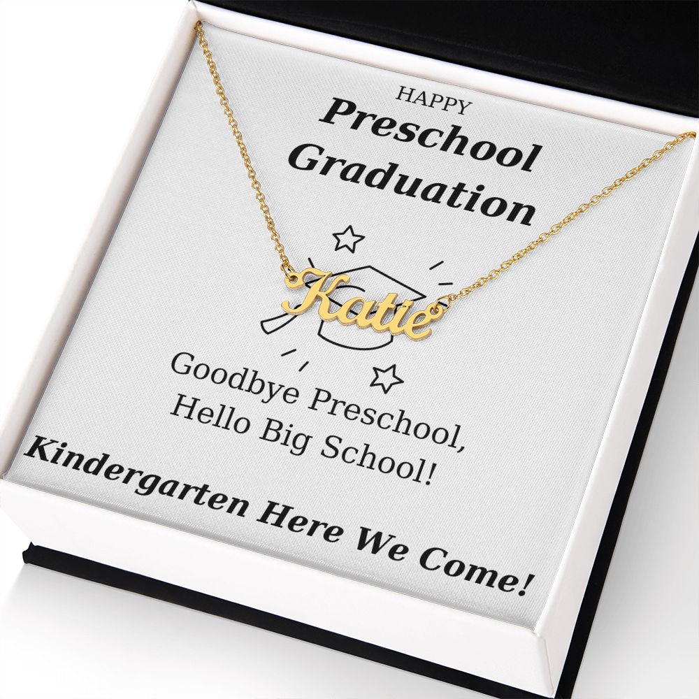 Preschool Graduation - Personalized Name Necklace Gift-FashionFinds4U