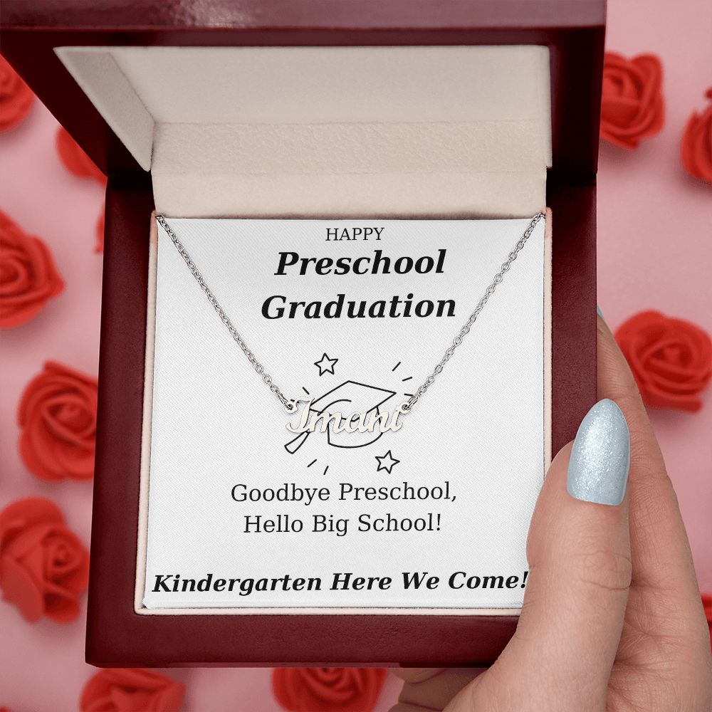 Preschool Graduation - Personalized Name Necklace Gift-FashionFinds4U