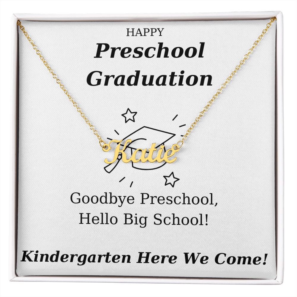 Preschool Graduation - Personalized Name Necklace Gift-FashionFinds4U