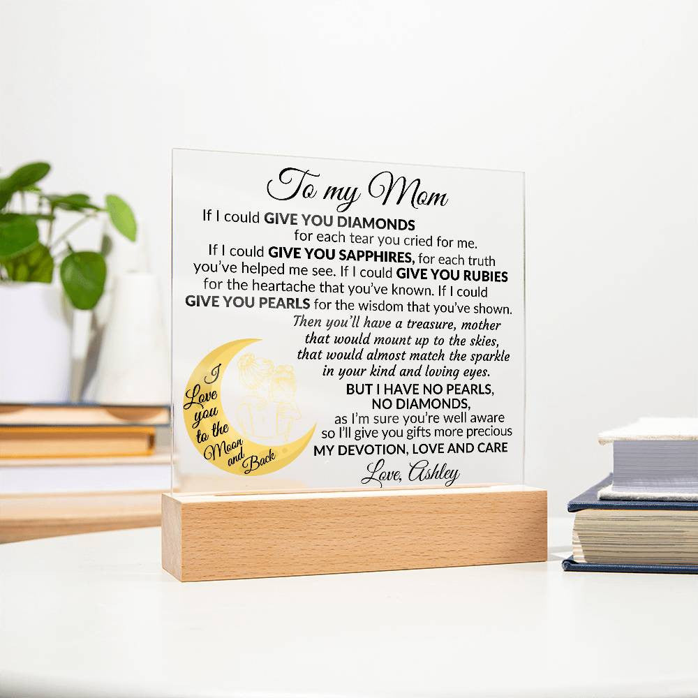 To My Mom Plaque Gift-[product type]