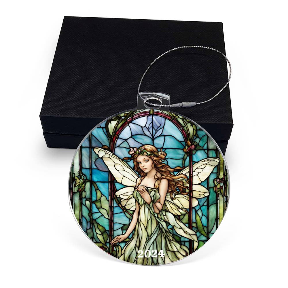 Green fairy Christmas Ornament-[product type]