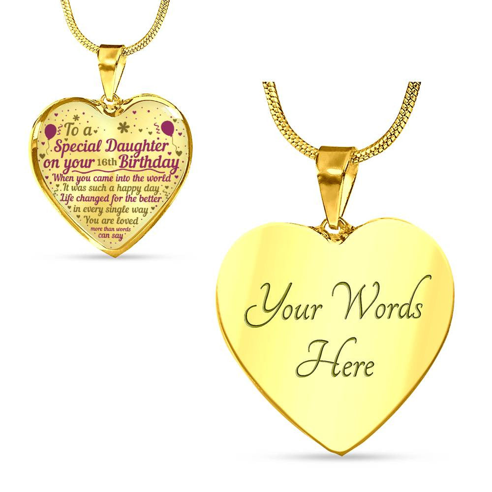 Personalized Birthday Year Heart Necklace and Bracelet with Engraving-[product type]